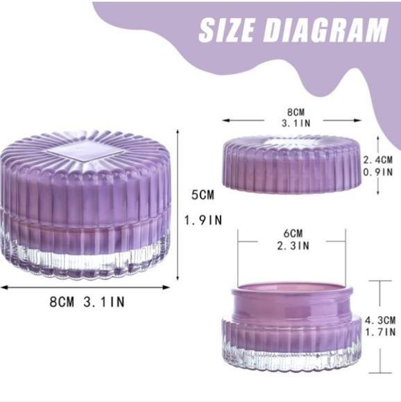 New crystal jewelry box with lid - Picture 3 of 5